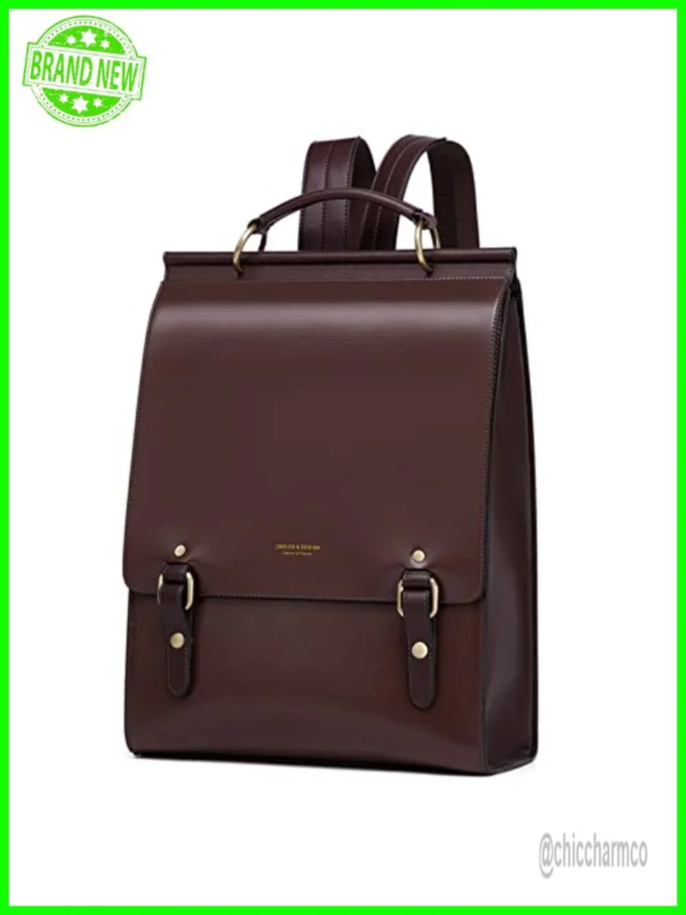 Genuine Leather Backpack Purse Travel Shoulder Bag Convertible Anti-Theft